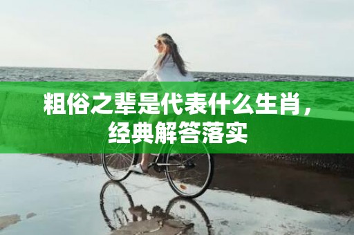 粗俗之辈是代表什么生肖，经典解答落实