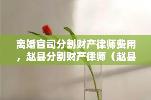 离婚官司分割财产律师费用，赵县分割财产律师（赵县律师事务所）