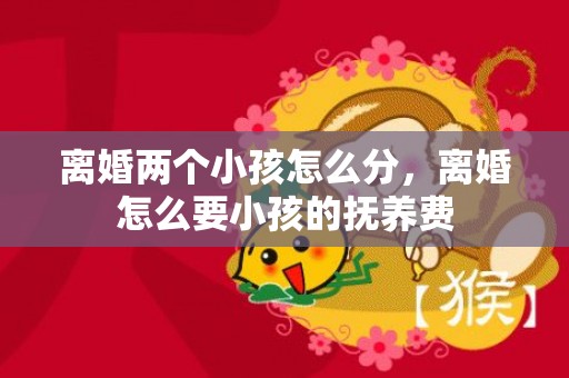 离婚两个小孩怎么分，离婚怎么要小孩的抚养费