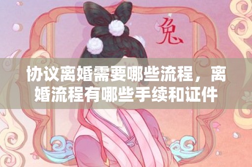 协议离婚需要哪些流程，离婚流程有哪些手续和证件