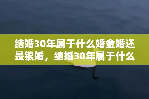 结婚30年属于什么婚金婚还是银婚，结婚30年属于什么日柱