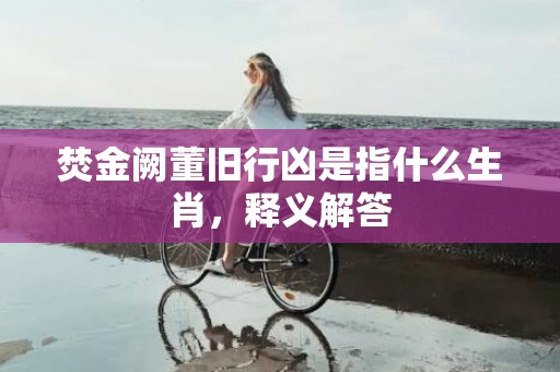 焚金阙董旧行凶是指什么生肖，释义解答