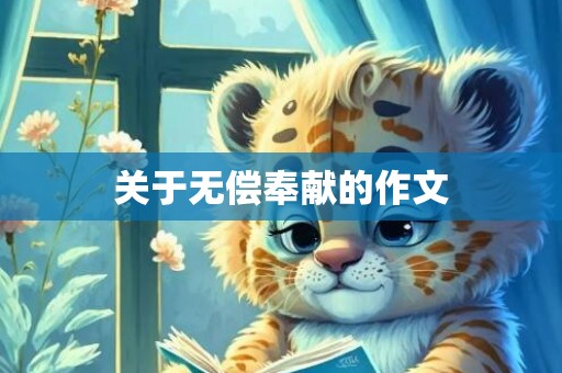 关于无偿奉献的作文