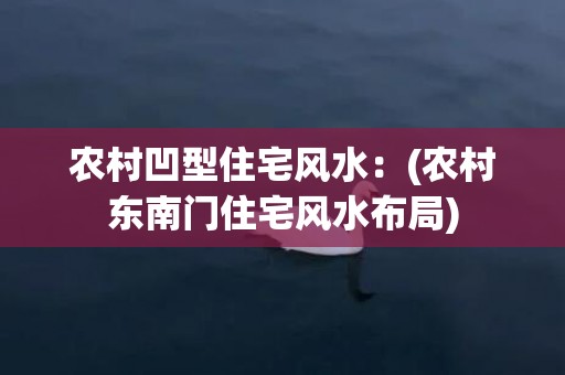 农村凹型住宅风水：(农村东南门住宅风水布局)