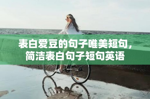 表白爱豆的句子唯美短句，简洁表白句子短句英语