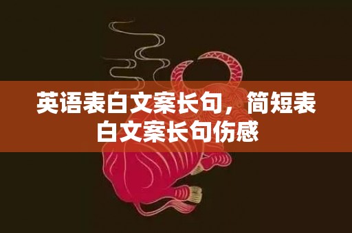 英语表白文案长句，简短表白文案长句伤感