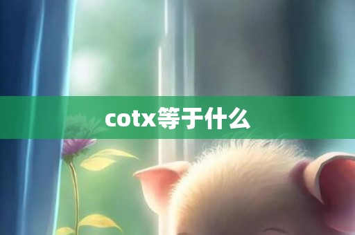 cotx等于什么