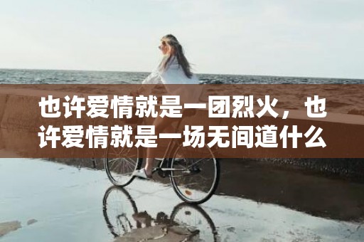 也许爱情就是一团烈火，也许爱情就是一场无间道什么意思，无间道最后一句话寓意