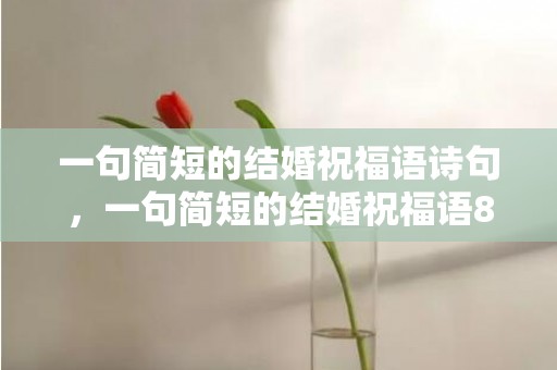 一句简短的结婚祝福语诗句，一句简短的结婚祝福语8个字以内的话怎么说