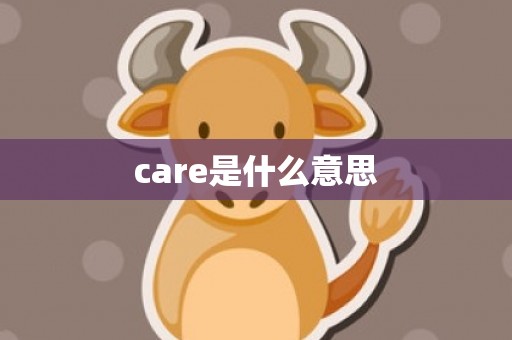 care是什么意思