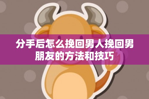 分手后怎么挽回男人挽回男朋友的方法和技巧