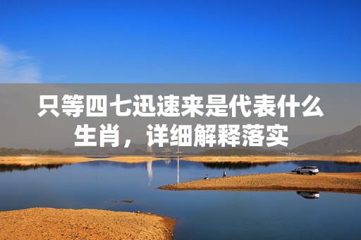 只等四七迅速来是代表什么生肖，详细解释落实