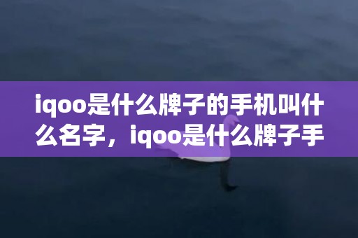 iqoo是什么牌子的手机叫什么名字，iqoo是什么牌子手机