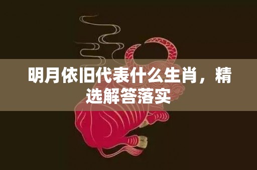 明月依旧代表什么生肖，精选解答落实