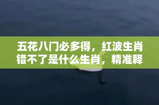 五花八门必多得，红波生肖错不了是什么生肖，精准释义