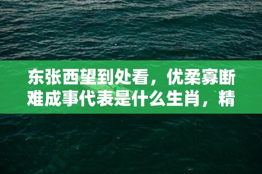 东张西望到处看，优柔寡断难成事代表是什么生肖，精选词语落实