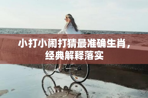 小打小闹打猜最准确生肖，经典解释落实