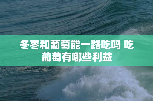 冬枣和葡萄能一路吃吗 吃葡萄有哪些利益