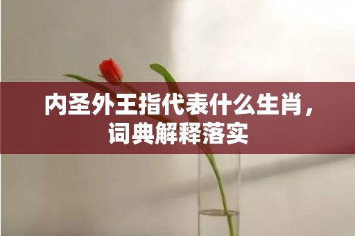 内圣外王指代表什么生肖，词典解释落实