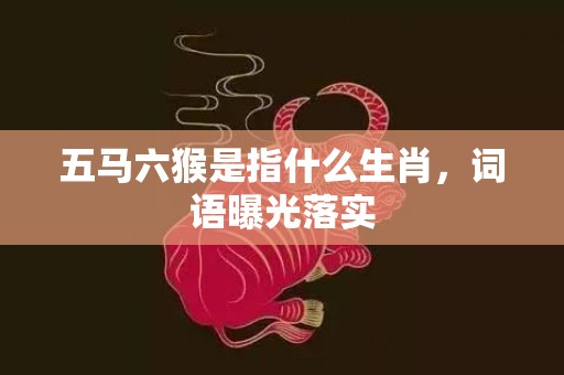 五马六猴是指什么生肖，词语曝光落实