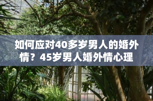 如何应对40多岁男人的婚外情？45岁男人婚外情心理