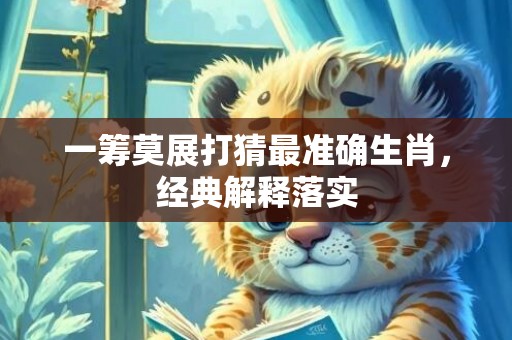 一筹莫展打猜最准确生肖，经典解释落实