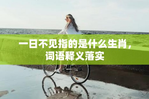 一日不见指的是什么生肖，词语释义落实