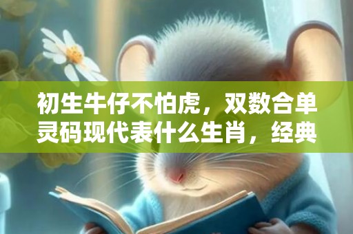 初生牛仔不怕虎，双数合单灵码现代表什么生肖，经典答案落实