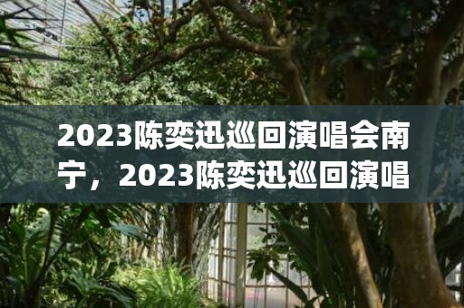 2023陈奕迅巡回演唱会南宁，2023陈奕迅巡回演唱会行程表(时间+城市)