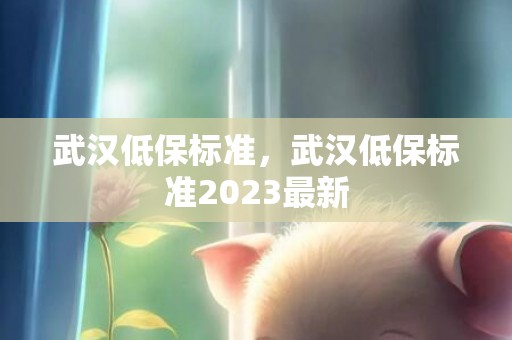 武汉低保标准，武汉低保标准2023最新