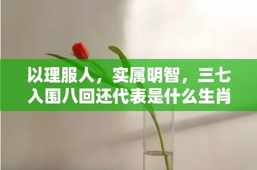 以理服人，实属明智，三七入围八回还代表是什么生肖，词语解答落实