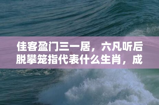 佳客盈门三一居，六凡听后脱攀笼指代表什么生肖，成语解释落实