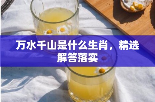 万水千山是什么生肖，精选解答落实