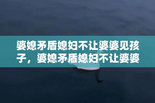 婆媳矛盾媳妇不让婆婆见孩子，婆媳矛盾媳妇不让婆婆见孩子 如果婆婆不给看孩子我们该怎样