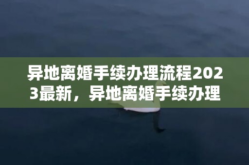 异地离婚手续办理流程2023最新，异地离婚手续办理需要多久能办好