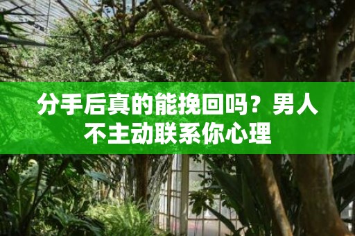 分手后真的能挽回吗？男人不主动联系你心理