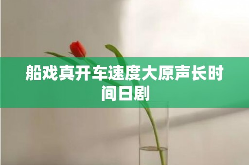 船戏真开车速度大原声长时间日剧