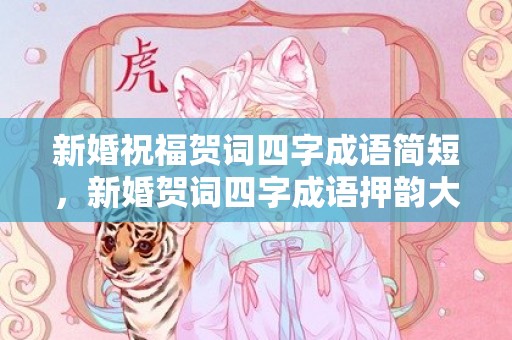 新婚祝福贺词四字成语简短，新婚贺词四字成语押韵大全？祝新婚快乐的成语四句