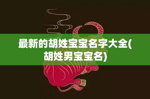 最新的胡姓宝宝名字大全(胡姓男宝宝名)