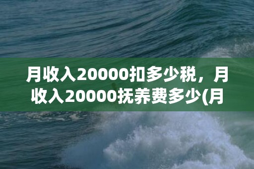 月收入20000扣多少税，月收入20000抚养费多少(月收入10000抚养费多少合适)