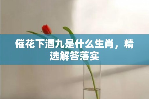 催花下酒九是什么生肖，精选解答落实