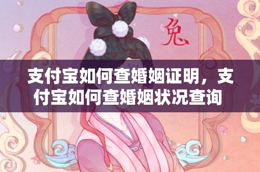 支付宝如何查婚姻证明，支付宝如何查婚姻状况查询 通过支付宝查个人信息