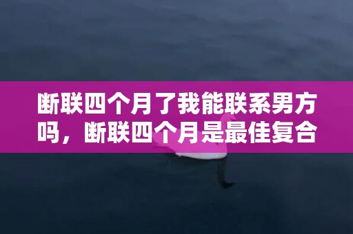 断联四个月了我能联系男方吗，断联四个月是最佳复合时期，分手四个月断联三个月