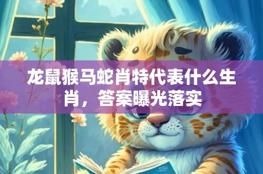 龙鼠猴马蛇肖特代表什么生肖，答案曝光落实