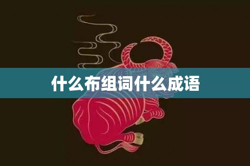 什么布组词什么成语