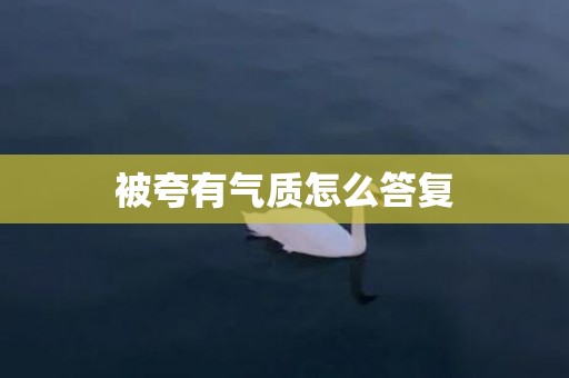 被夸有气质怎么答复