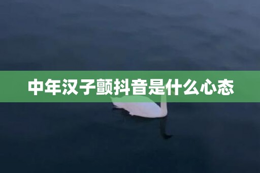 中年汉子颤抖音是什么心态