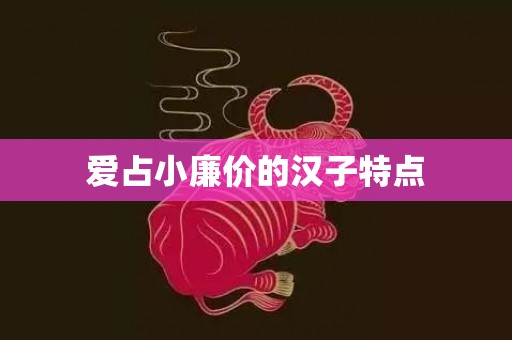 爱占小廉价的汉子特点