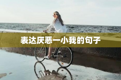 表达厌恶一小我的句子