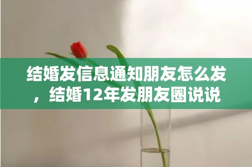 结婚发信息通知朋友怎么发，结婚12年发朋友圈说说